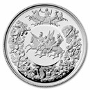 2025 Great Britain The Waterloo Medal 2 oz Silver Proof